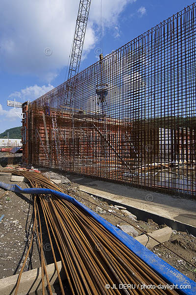 Station d'puration de Sclessin en construction